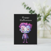 Grappig Frankenstein Monster Halloween Fun Feestdagenkaart (Staand voorkant)