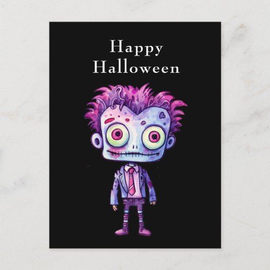 Grappig Frankenstein Monster Halloween Fun Feestdagenkaart (Voorkant)