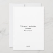 Grappig Frankenstein Monster Halloween Fun Feestdagenkaart (Achterkant)