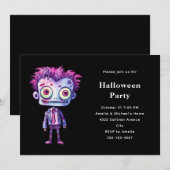 Grappig Frankenstein Monster Halloween Fun Kaart (Voorkant / Achterkant)