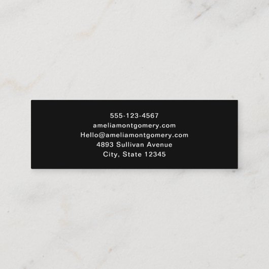 Grappig Frankenstein Monster Halloween Fun Mini Visitekaartje (Achterkant)