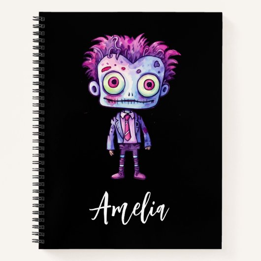 Grappig Frankenstein Monster Halloween Fun Notitieboek (Voorkant)