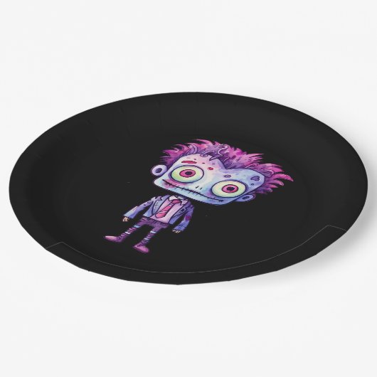 Grappig Frankenstein Monster Halloween Fun Papieren Bordje (Gekanteld)