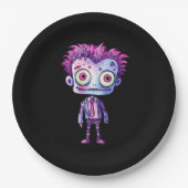 Grappig Frankenstein Monster Halloween Fun Papieren Bordje (Voorkant)