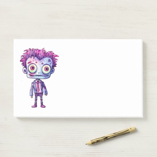 Grappig Frankenstein Monster Halloween Fun Post-it® Notes (Op bureau)