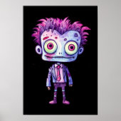 Grappig Frankenstein Monster Halloween Fun Poster (Voorkant)