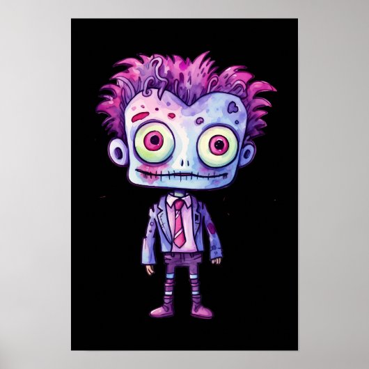 Grappig Frankenstein Monster Halloween Fun Poster (Voorkant)