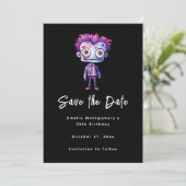 Grappig Frankenstein Monster Halloween Fun Save The Date (Staand voorkant)