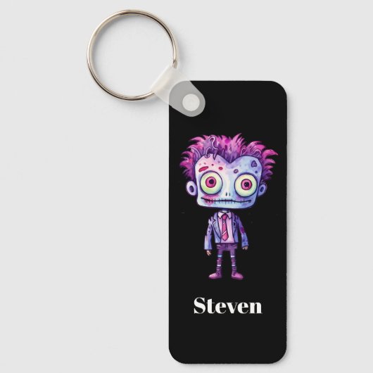 Grappig Frankenstein Monster Halloween Fun Sleutelhanger (Voorkant)