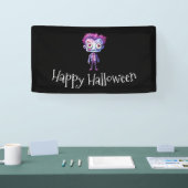Grappig Frankenstein Monster Halloween Fun Spandoek (Beurs)
