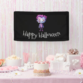 Grappig Frankenstein Monster Halloween Fun Spandoek