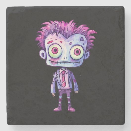 Grappig Frankenstein Monster Halloween Fun Stenen Onderzetter (Voorkant)