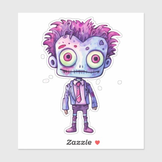 Grappig Frankenstein Monster Halloween Fun Sticker (Vel)