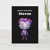 Grappig Frankenstein Monster Halloween Fun Verjaar Kaart (Voorkant)