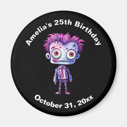 Grappig Frankenstein Monster Halloween Fun Verjaar Magneet (Voorkant)