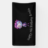 Grappig Frankenstein Monster Halloween Fun Verjaar Spandoek (Verticaal)