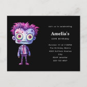 Grappig Frankenstein Monster Halloween Fun Verjaar Uitnodiging Briefkaart (Voorkant)