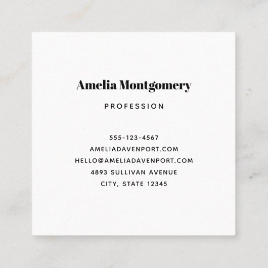 Grappig Frankenstein Monster Halloween Fun Vierkante Visitekaartje (Achterkant)