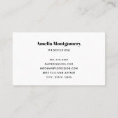 Grappig Frankenstein Monster Halloween Fun Visitekaartje (Achterkant)