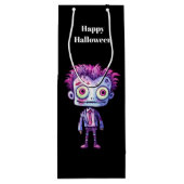 Grappig Frankenstein Monster Halloween Fun Wijn Cadeautas (Achterkant)