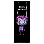 Grappig Frankenstein Monster Halloween Fun Wijn Cadeautas (Voorkant)