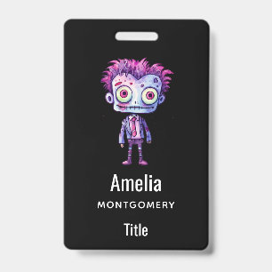 Grappig Frankenstein Monster Halloween Pret Badge
