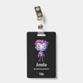 Grappig Frankenstein Monster Halloween Pret Badge (Achterkant met clip)