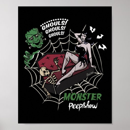 Grappig Frankenstein Monster Lovers Monster Bunnie Poster (Voorkant)