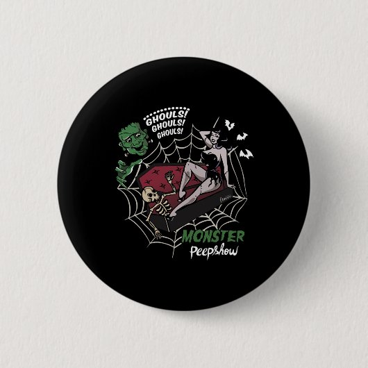 Grappig Frankenstein Monster Lovers Monster Bunnie Ronde Button 5,7 Cm (Voorkant)