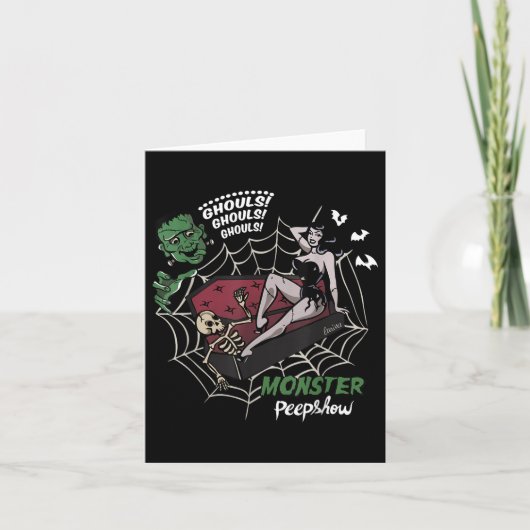 Grappig Frankenstein Monster Lovers Monster How Ha Kaart (Voorkant)