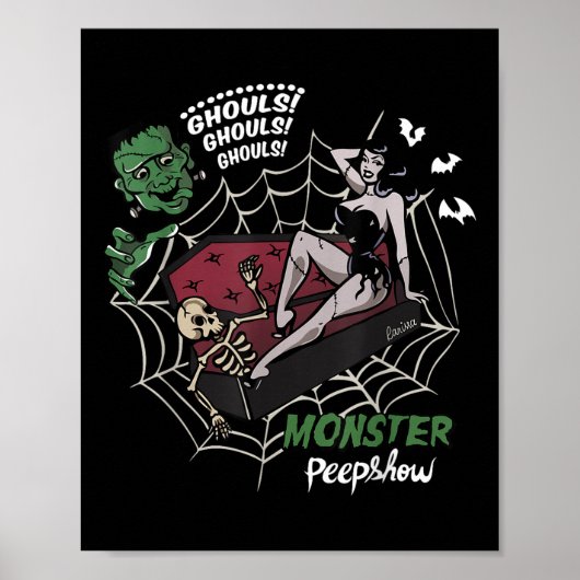 Grappig Frankenstein Monster Lovers Monster How Ha Poster (Voorkant)