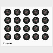 Grappig Frankenstein Monster Lovers Monster How Ha Ronde Sticker (Vel)