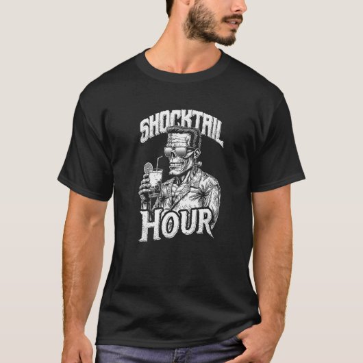 Grappig Frankenstein Shocktail Hour Summerween Bea T-shirt (Voorkant)