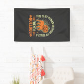 Grappig Frans Bulldog Halloween Menselijk Kostuum Spandoek (Insitu)