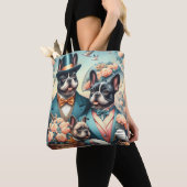 Grappig Frans Bulldog schilderij Tote Bag (Dichtbij)