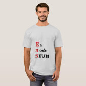 Grappig Frans citaat T-shirt (Voorkant volledig)