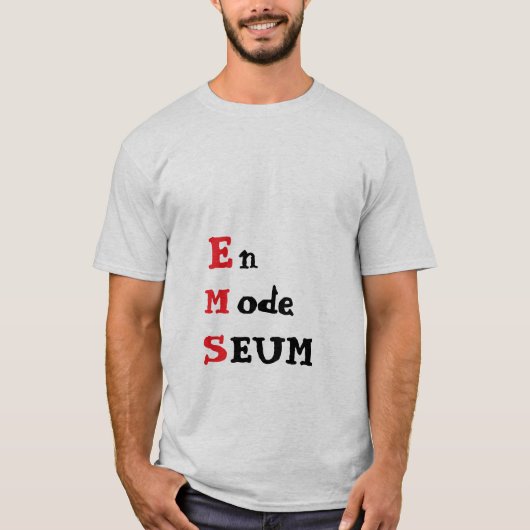 Grappig Frans citaat T-shirt (Voorkant)