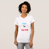 Grappig Frans citaat T-shirt (Voorkant volledig)