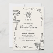 Grappig Frans leuk handgetekende Vrijgezellenfeest Kaart (Voorkant)