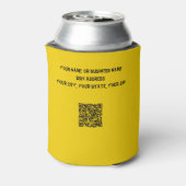 Grappig Frazzled dame bakker cartoon Blikjeskoeler (Blikje Achterkant)