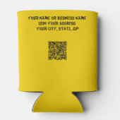 Grappig Frazzled Old Lady Cartoon Pannenkoek-Maken Blikjeskoeler (Achterkant)