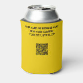 Grappig Frazzled Old Lady Cartoon Pannenkoek-Maken Blikjeskoeler (Blikje Achterkant)