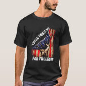 Grappig Freedom Quote, ik testte positief voor vri T-shirt (Voorkant)
