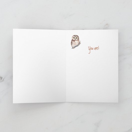 Grappig Friend? Appreciation Wise Owl Humor Kaart (Binnen)