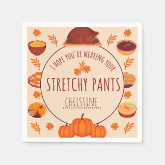 Grappig Friendsgiving Party servies Servet