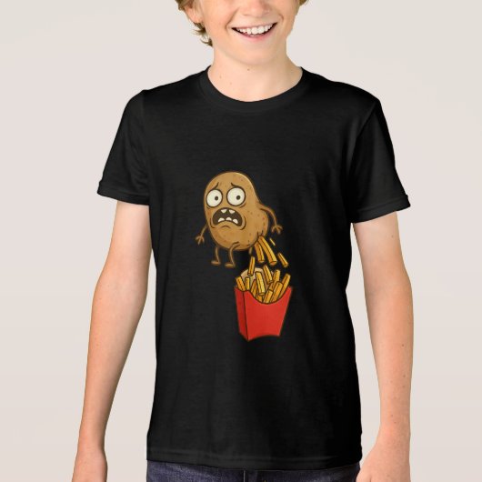 Grappig friet T-shirt (Voorkant)
