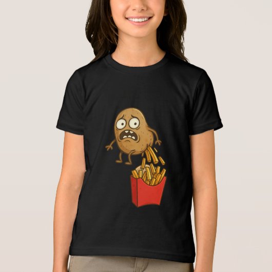 Grappig friet T-shirt (Voorkant)