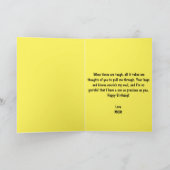 Grappig Frog Yellow Custom Son 30th Birthday Kaart (Binnen)