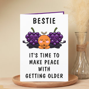 Grappig fruit krijgen oud beste vriend gelukkig ve bedankkaart