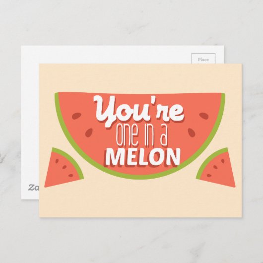 Grappig fruit pun dat je één op een miljoen bent ( briefkaart (Voorkant / Achterkant)